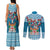 Fijian Tagimoucia Flowers Couples Matching Tank Maxi Dress and Long Sleeve Button Shirt Christmas Coquette bow