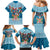 Fijian Tagimoucia Flowers Family Matching Mermaid Dress and Hawaiian Shirt Christmas Coquette bow