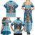 Fijian Tagimoucia Flowers Family Matching Summer Maxi Dress and Hawaiian Shirt Christmas Coquette bow