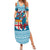 Fijian Tagimoucia Flowers Family Matching Summer Maxi Dress and Hawaiian Shirt Christmas Coquette bow