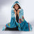 Fijian Tagimoucia Flowers Hooded Blanket Christmas Coquette bow