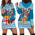 Fijian Tagimoucia Flowers Hoodie Dress Christmas Coquette bow