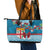 Fijian Tagimoucia Flowers Leather Tote Bag Christmas Coquette bow