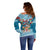 Fijian Tagimoucia Flowers Off Shoulder Sweater Christmas Coquette bow