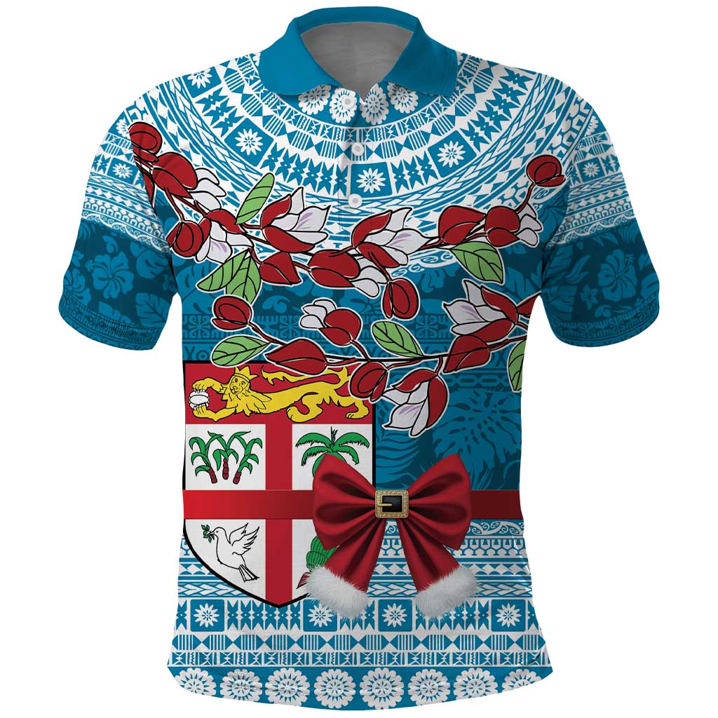 Fijian Tagimoucia Flowers Polo Shirt Christmas Coquette bow