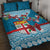 Fijian Tagimoucia Flowers Quilt Bed Set Christmas Coquette bow