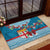 Fijian Tagimoucia Flowers Rubber Doormat Christmas Coquette bow