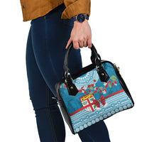 Fijian Tagimoucia Flowers Shoulder Handbag Christmas Coquette bow LT9 - Polynesian Pride