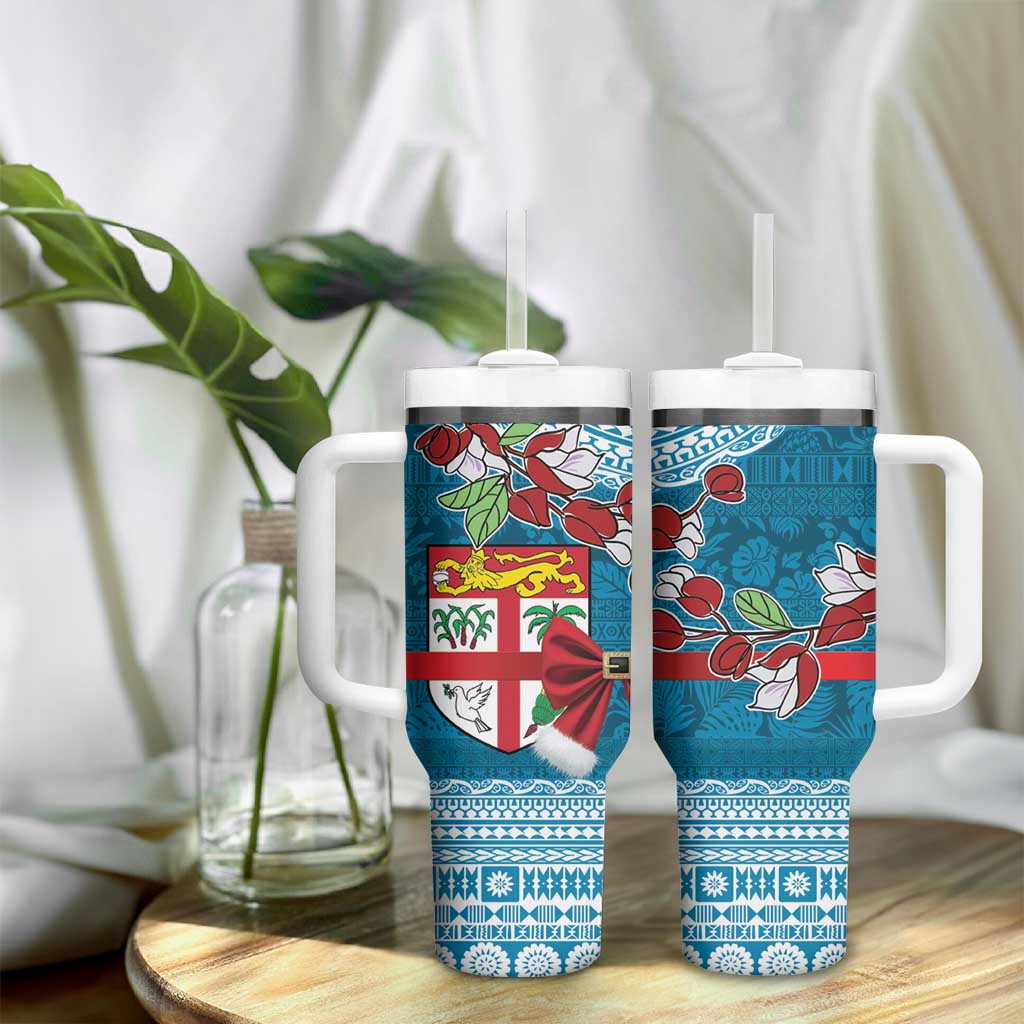 Fijian Tagimoucia Flowers Tumbler With Handle Christmas Coquette bow LT9 - Polynesian Pride