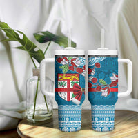 Fijian Tagimoucia Flowers Tumbler With Handle Christmas Coquette bow LT9 - Polynesian Pride