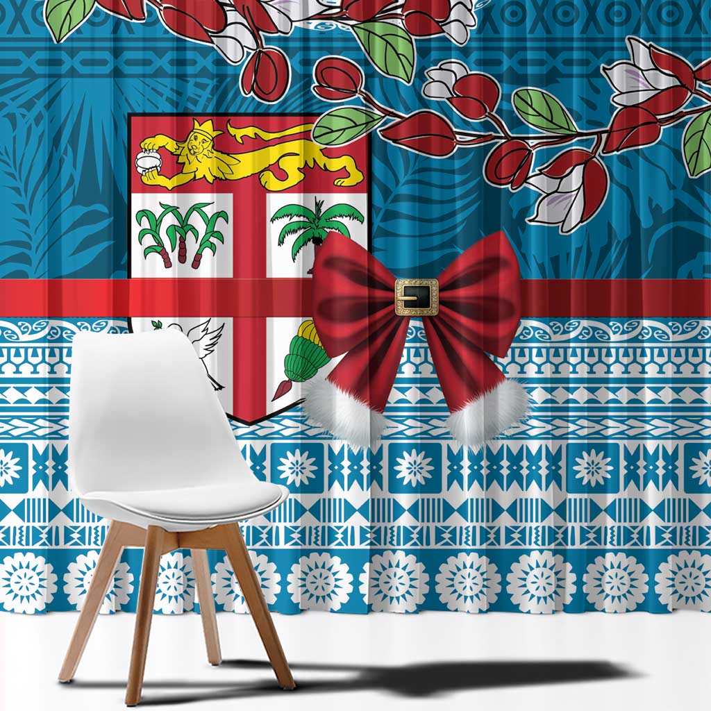 Fijian Tagimoucia Flowers Window Curtain Christmas Coquette bow LT9 - Polynesian Pride