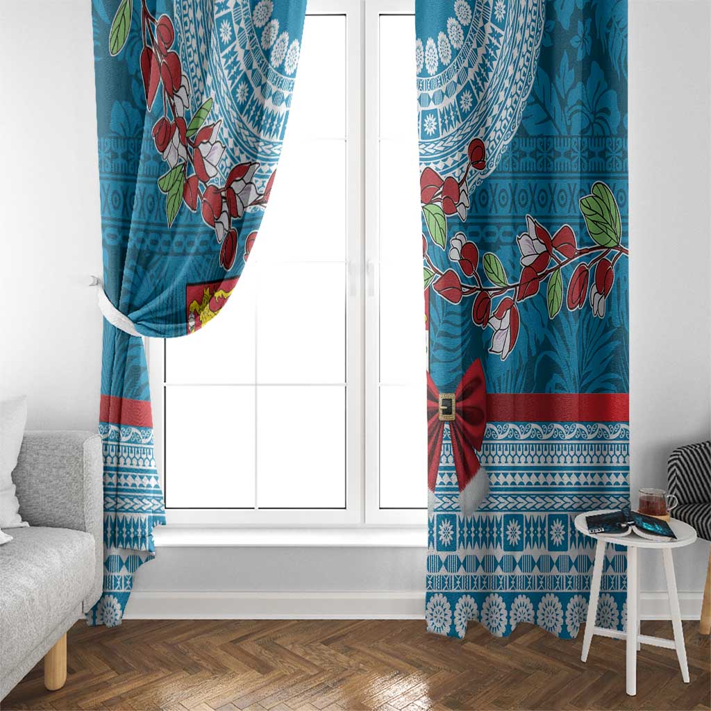 Fijian Tagimoucia Flowers Window Curtain Christmas Coquette bow LT9 - Polynesian Pride