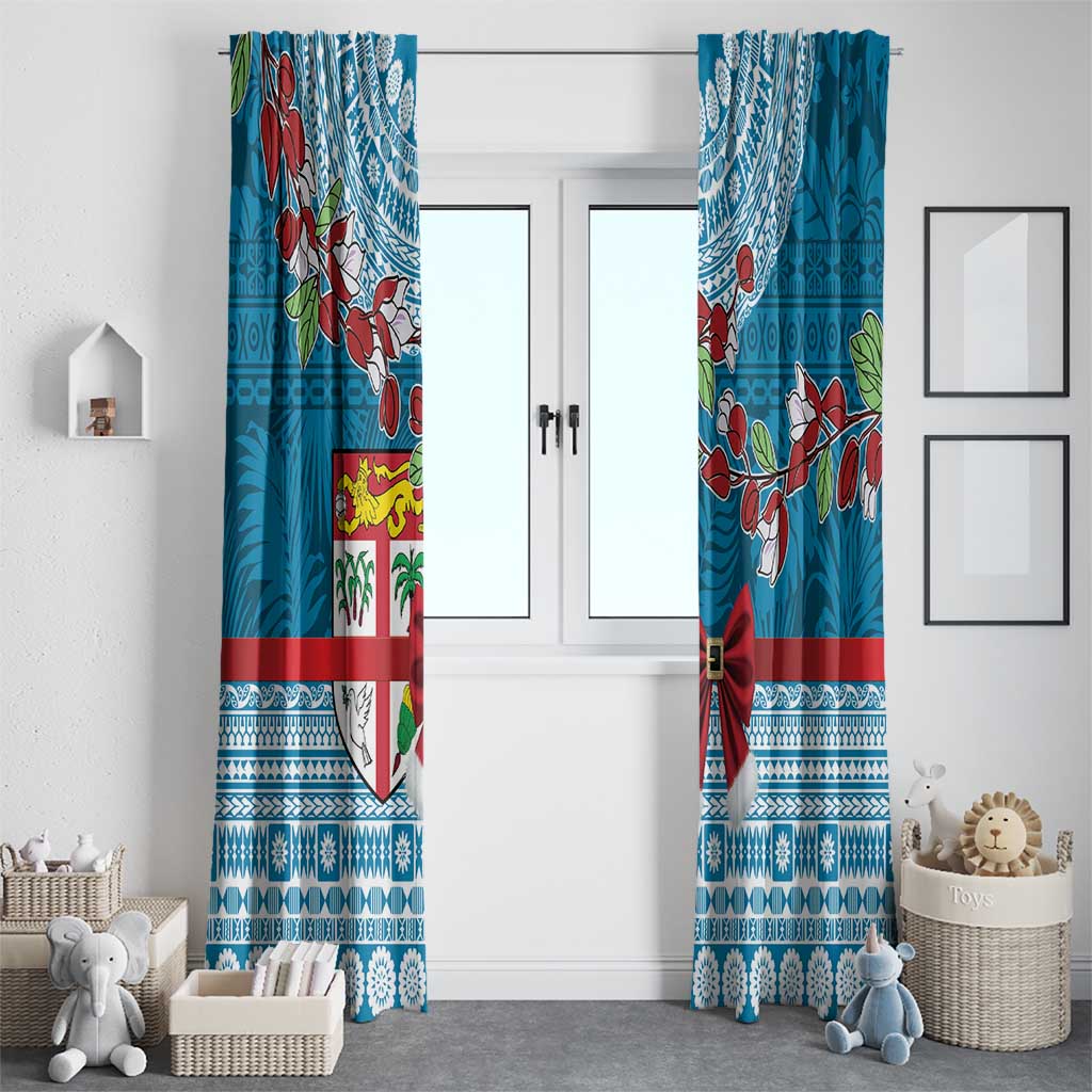 Fijian Tagimoucia Flowers Window Curtain Christmas Coquette bow LT9 - Polynesian Pride
