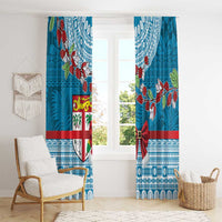 Fijian Tagimoucia Flowers Window Curtain Christmas Coquette bow LT9 - Polynesian Pride