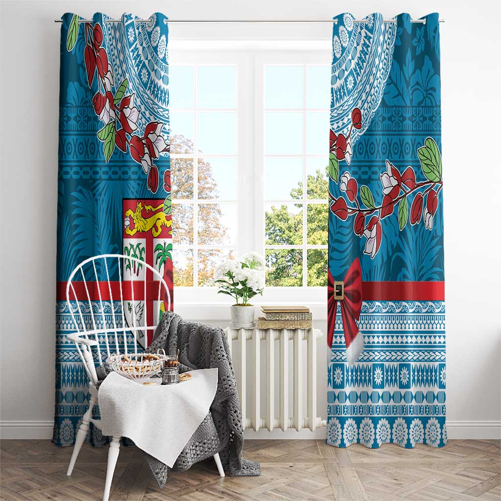 Fijian Tagimoucia Flowers Window Curtain Christmas Coquette bow LT9 - Polynesian Pride