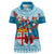 Fijian Tagimoucia Flowers Women Polo Shirt Christmas Coquette bow