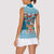 Fijian Tagimoucia Flowers Women Sleeveless Polo Shirt Christmas Coquette bow