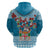 Fijian Tagimoucia Flowers Zip Hoodie Christmas Coquette bow