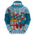 Fijian Tagimoucia Flowers Zip Hoodie Christmas Coquette bow