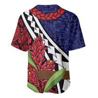 Samoan Ula Fala Flowers Baseball Jersey Christmas Santa Belt LT9 - Polynesian Pride