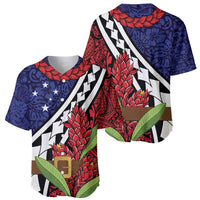 Samoan Ula Fala Flowers Baseball Jersey Christmas Santa Belt LT9 - Polynesian Pride