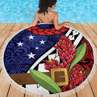 Samoan Ula Fala Flowers Beach Blanket Christmas Santa Belt LT9 - Polynesian Pride