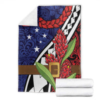 Samoan Ula Fala Flowers Blanket Christmas Santa Belt LT9 - Polynesian Pride
