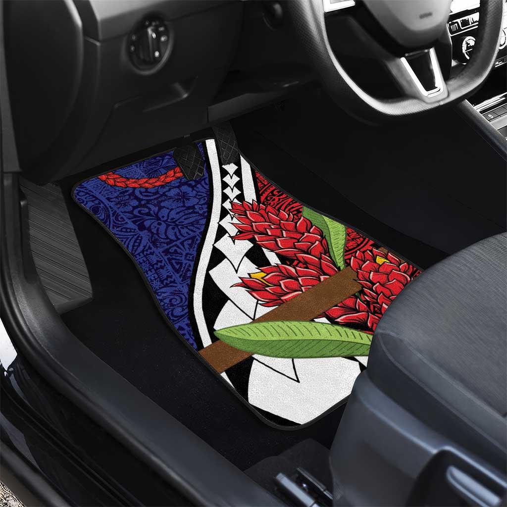 Samoan Ula Fala Flowers Car Mats Christmas Santa Belt LT9 - Polynesian Pride