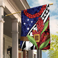Samoan Ula Fala Flowers Garden Flag Christmas Santa Belt LT9 House Flag Red - Polynesian Pride