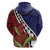 Samoan Ula Fala Flowers Hoodie Christmas Santa Belt