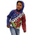 Samoan Ula Fala Flowers Kid Hoodie Christmas Santa Belt