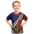 Samoan Ula Fala Flowers Kid T Shirt Christmas Santa Belt