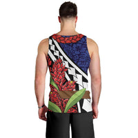 Samoan Ula Fala Flowers Men Tank Top Christmas Santa Belt LT9 - Polynesian Pride