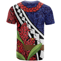 Samoan Ula Fala Flowers T Shirt Christmas Santa Belt LT9 - Polynesian Pride