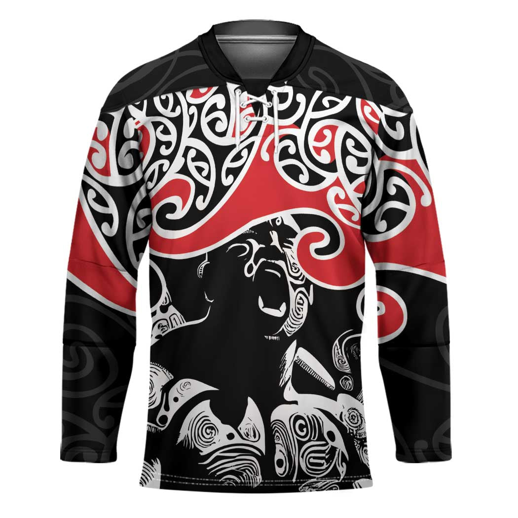 Aotearoa Toitu Te Tiriti Hockey Jersey New Zealand Stand Together Stand Stronger LT9 Unisex Black - Polynesian Pride