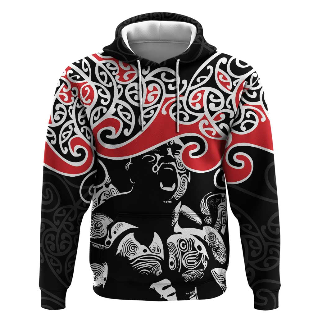 Aotearoa Toitu Te Tiriti Hoodie New Zealand Stand Together Stand Stronger LT9 Pullover Hoodie Black - Polynesian Pride