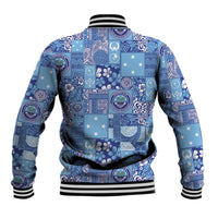 Federated States of Micronesia Merry Christmas Baseball Jacket Pacific Patchwork Xmas Vibes LT9 - Polynesian Pride