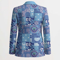 Federated States of Micronesia Merry Christmas Blazer Pacific Patchwork Xmas Vibes LT9 - Polynesian Pride