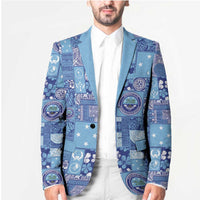Federated States of Micronesia Merry Christmas Blazer Pacific Patchwork Xmas Vibes LT9 - Polynesian Pride