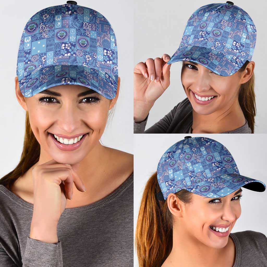 Federated States of Micronesia Merry Christmas Classic Cap Pacific Patchwork Xmas Vibes LT9 - Polynesian Pride