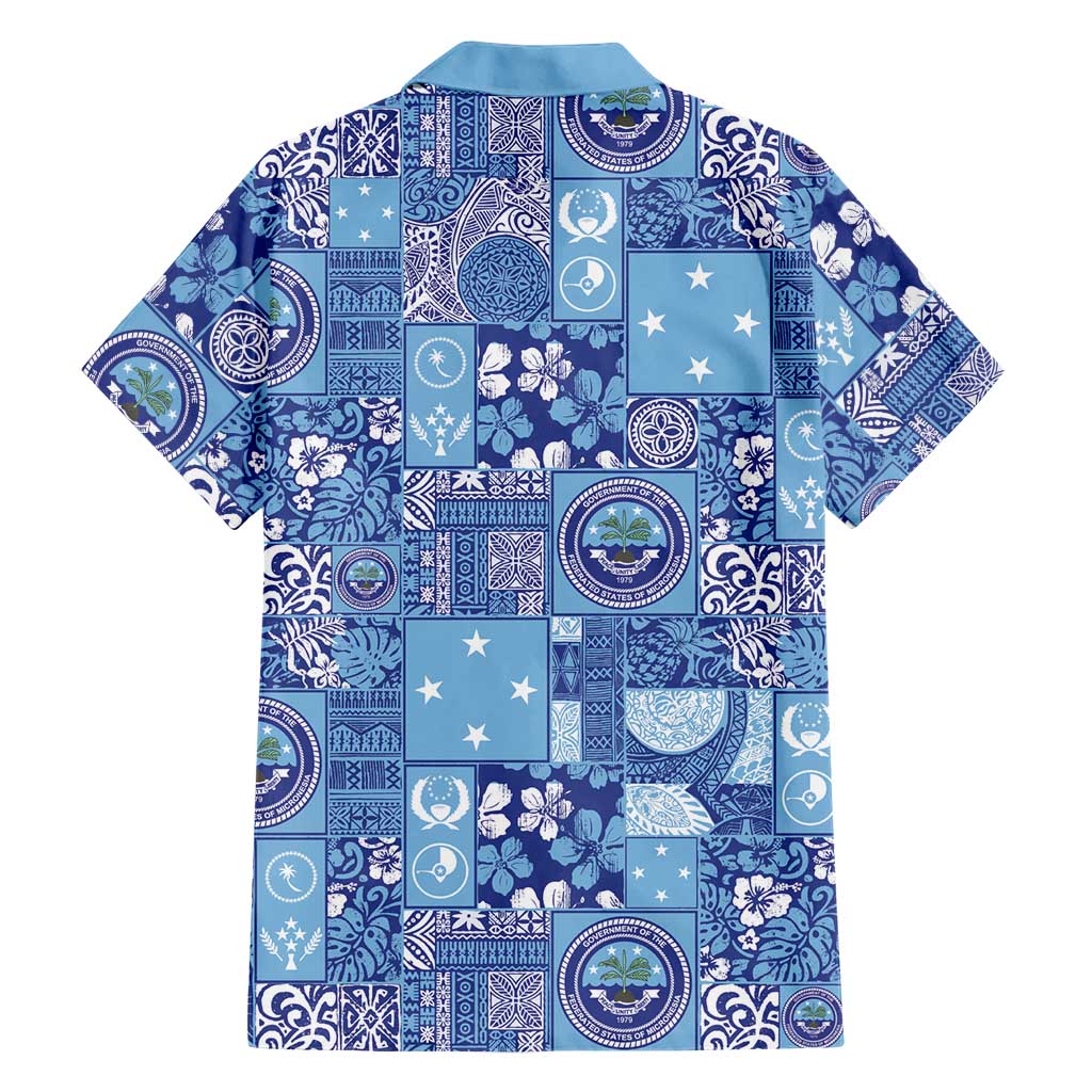 Federated States of Micronesia Merry Christmas Hawaiian Shirt Pacific Patchwork Xmas Vibes LT9 - Polynesian Pride