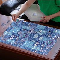 Federated States of Micronesia Merry Christmas Puzzle Pacific Patchwork Xmas Vibes LT9 - Polynesian Pride
