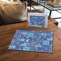 Federated States of Micronesia Merry Christmas Puzzle Pacific Patchwork Xmas Vibes LT9 - Polynesian Pride