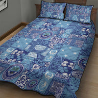 Federated States of Micronesia Merry Christmas Quilt Bed Set Pacific Patchwork Xmas Vibes LT9 - Polynesian Pride