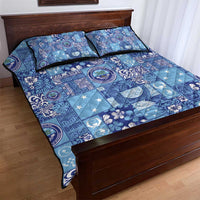 Federated States of Micronesia Merry Christmas Quilt Bed Set Pacific Patchwork Xmas Vibes LT9 - Polynesian Pride