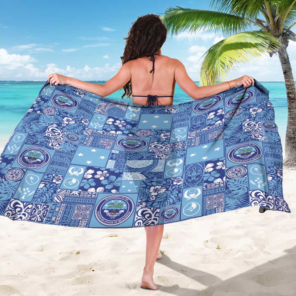 Federated States of Micronesia Merry Christmas Sarong Pacific Patchwork Xmas Vibes LT9 - Polynesian Pride