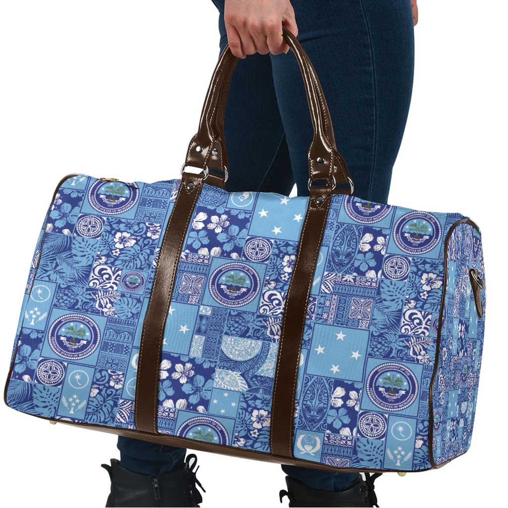 Federated States of Micronesia Merry Christmas Travel Bag Pacific Patchwork Xmas Vibes LT9 - Polynesian Pride