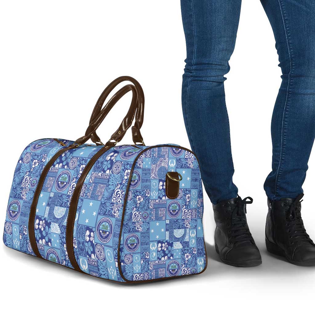 Federated States of Micronesia Merry Christmas Travel Bag Pacific Patchwork Xmas Vibes LT9 - Polynesian Pride