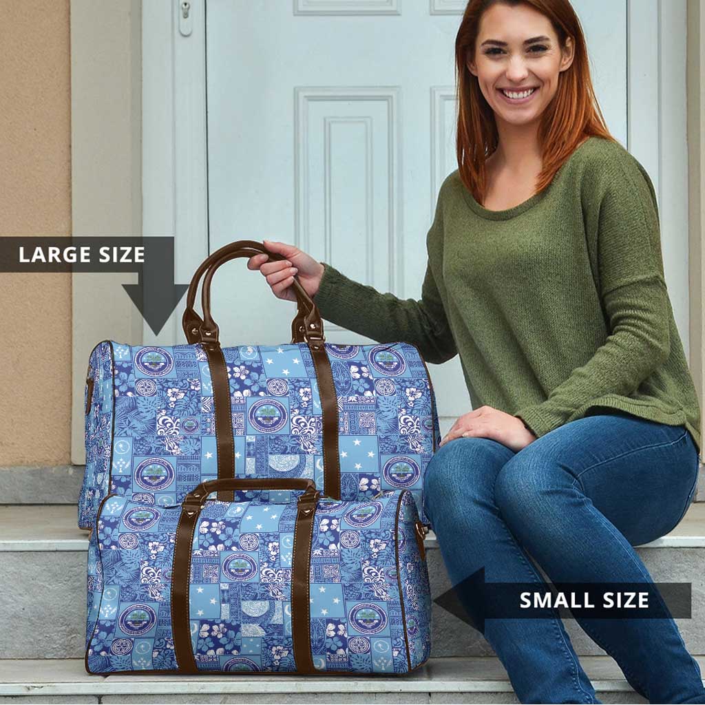 Federated States of Micronesia Merry Christmas Travel Bag Pacific Patchwork Xmas Vibes LT9 - Polynesian Pride