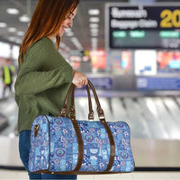 Federated States of Micronesia Merry Christmas Travel Bag Pacific Patchwork Xmas Vibes LT9 - Polynesian Pride